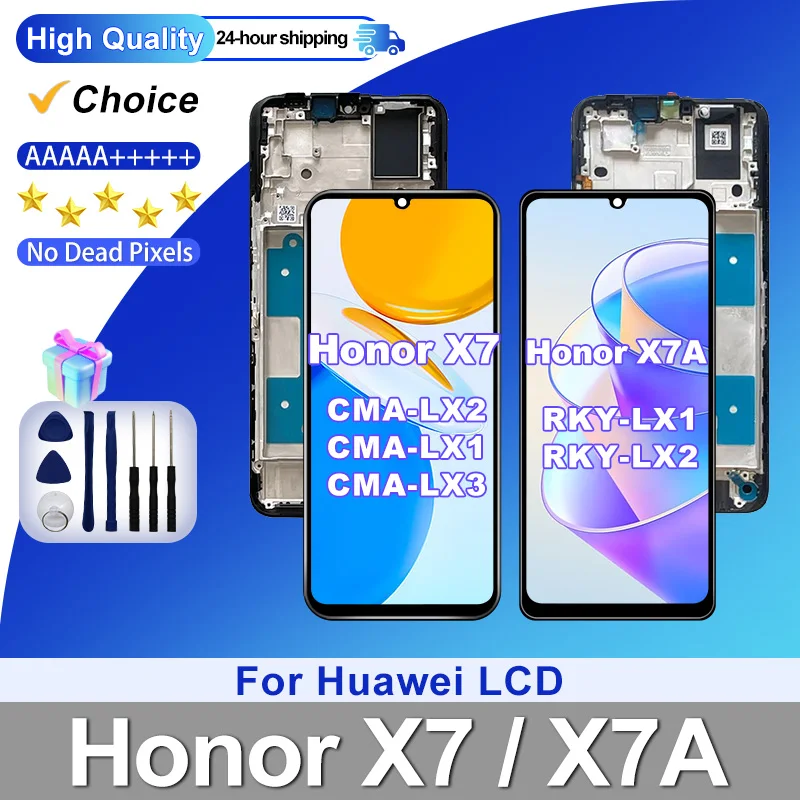 RKY-LX1 For Huawei Honor X7a LCD  RKY-LX2 Display Touch Screen Digitizer For Honor X7 LCD CMA-LX2 CMA-LX1 CMA-LX3 Replace Parts