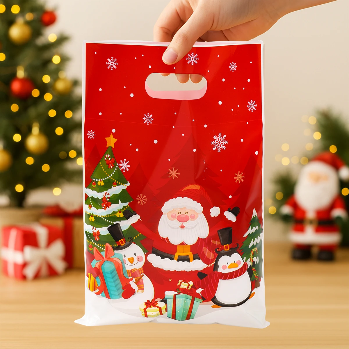 أكياس هدايا عيد الميلاد عيد ميلاد سعيد زينة للمنزل 2025 نافيداد ناتال عيد الميلاد زخرفة الحلوى كوكي أكياس يدوية السنة الجديدة 2026 #2