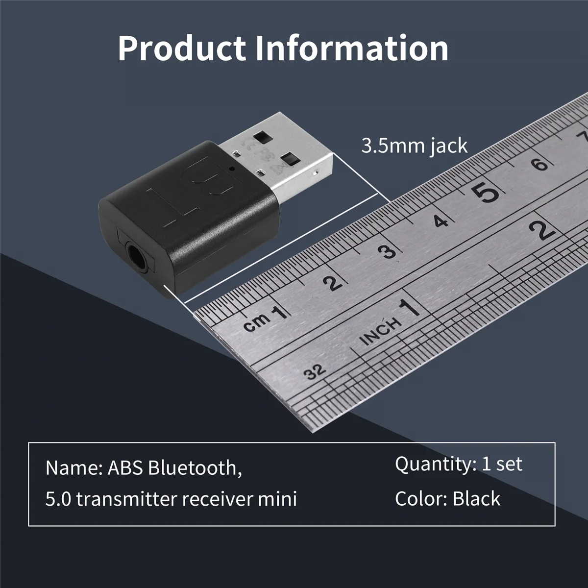 Adaptador USB popular del equipo del coche del indicador LED del receptor del transmisor de Bluetooth 5.0