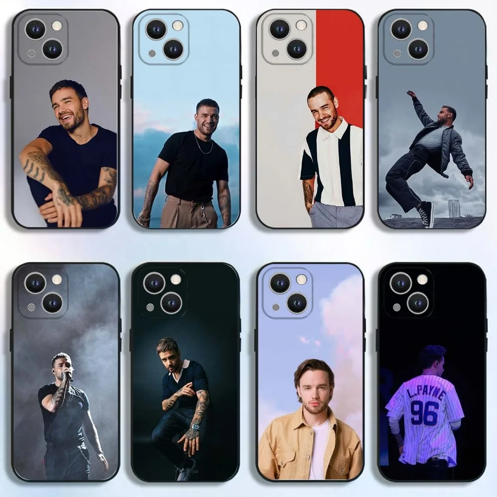 

Singer L-Liam P-Payne Phone Case For iPhone 16,15,14,13,12,11 Plus,Pro Max,XS,X,XR,SE,Mini,8,7,Soft Silicone Black Cover