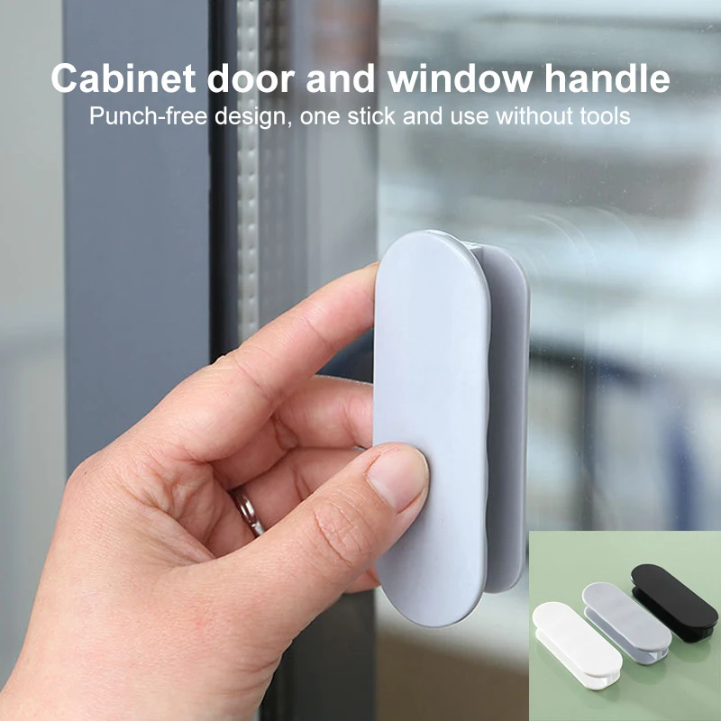 Punch-free Drawer Organizer Handle Holder, Multifunctional Labor-saving Auxiliary Tool, Door, Window, Cabinet, Pull, Knobs