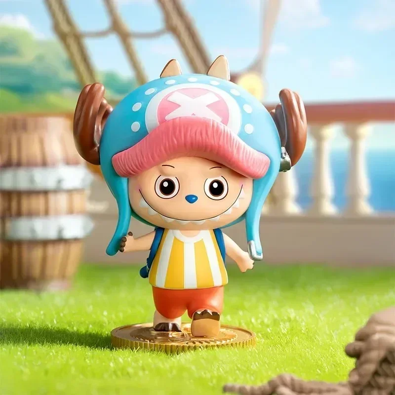 POP MART LABUBU DE MONSTERS X Een Stuk Serie Blind Box Speelgoed Mystery Box Guess Bag Desktop Ornamenten Collectie Anime Figuur