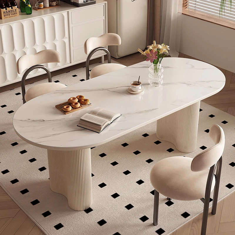 

Modern Luxury Dining Table Dressing Hallway Center Study Extending Coffee Dining Table Service Juegos De Comedor Salon Furniture