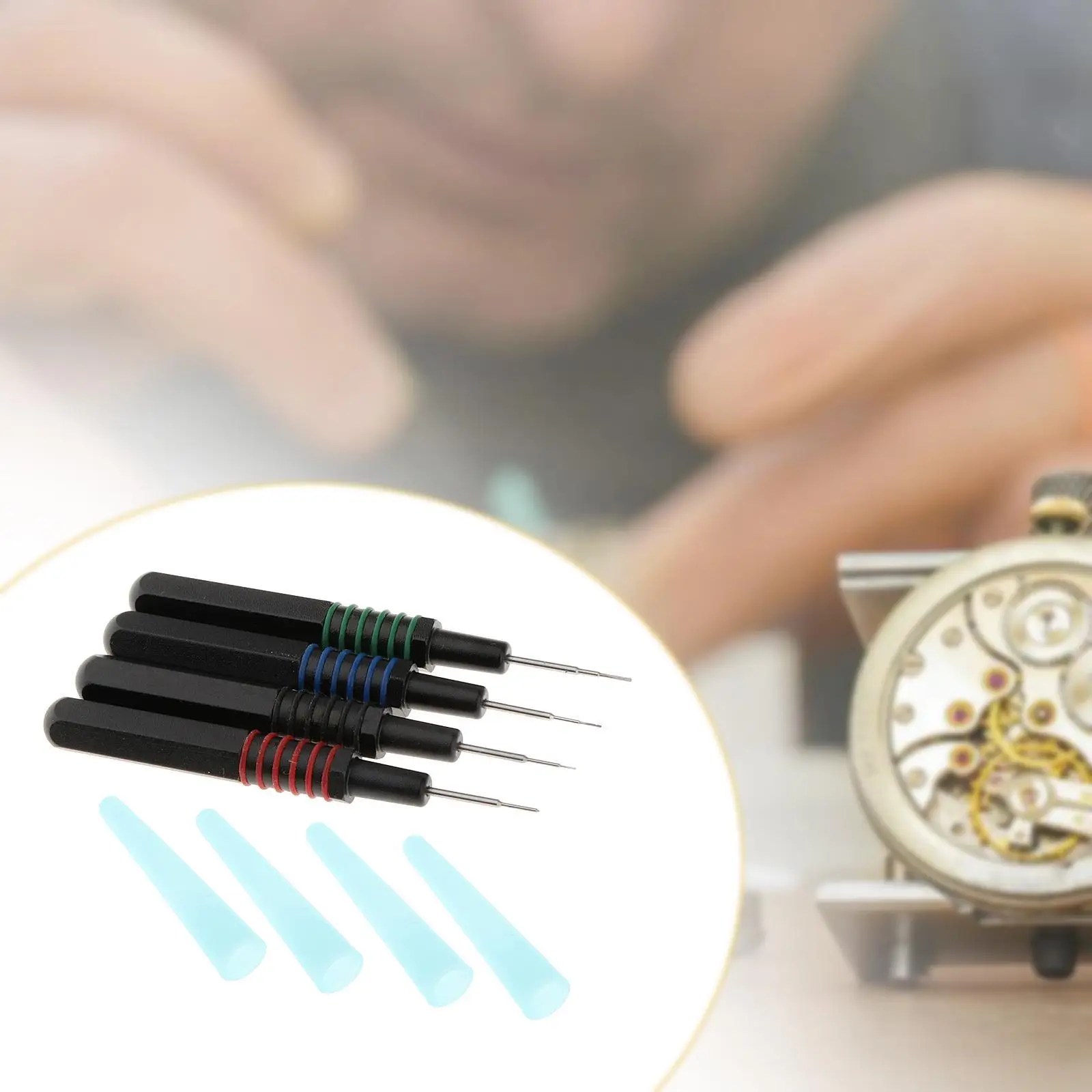 

Watch Repair Oiler Kit Precision Oiler Pen Maintaine Oiling Service Tool Watch Oil Pen 4 Oilers for Sewing Machines Cleaning