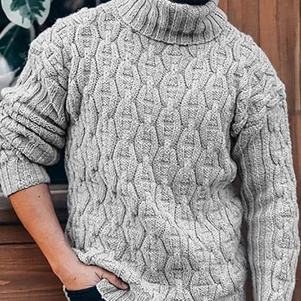 Soft Comfortable Winter Warm Thick Woolen Sweaters For Men Multiple Colors Available Breathable