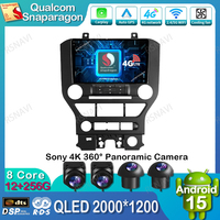 Android 15 Car Radio For FORD Mustang S550 2014-2021 BT 5G WIFI Wireless Carplay Auto DVD Multimedia GPS Navigation DSP Qualcomm