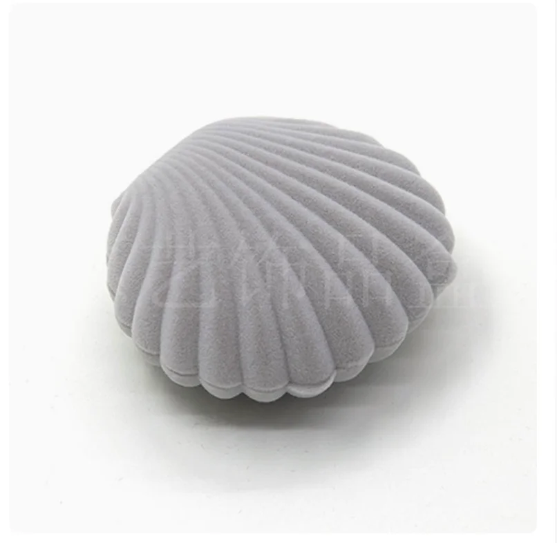 10pcs/lot 10pcs/lot creaative style ring stud earring necklace jewelry storage box mini shell shape jewelry box