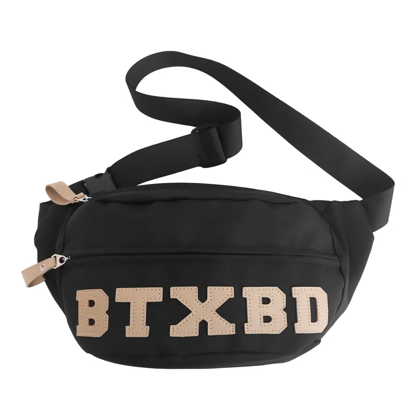 Women Men Chest Bags Nylon Shoulder Crossbody Bag for Phone 2023 Korean Sports Waist Bag Fashion Student Hip Sack Fanny Pack