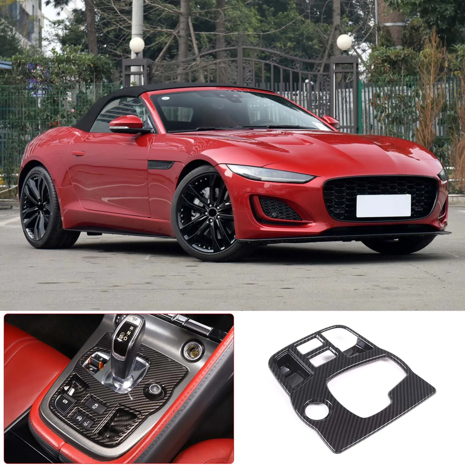 

For Jaguar F-TYPE 2013+ car Interior Modification Accessories Automotive Gear Indicator frame ABS available in multiple colors