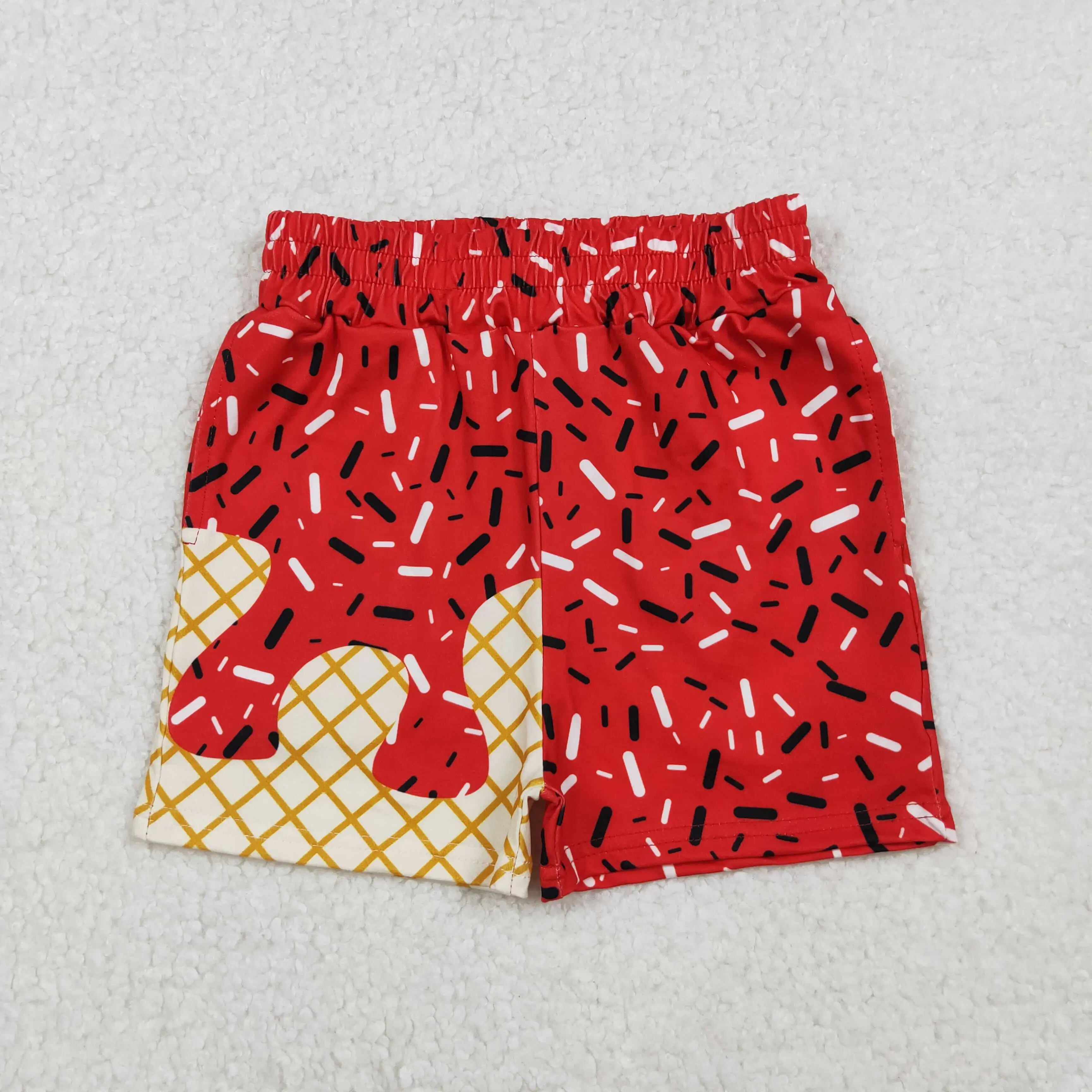 

X9.19 Rts Wholesale Kids Red Color Summer Shorts Baby Boy Casual Wear Shorts Factory Price Kids Fashion Shorts
