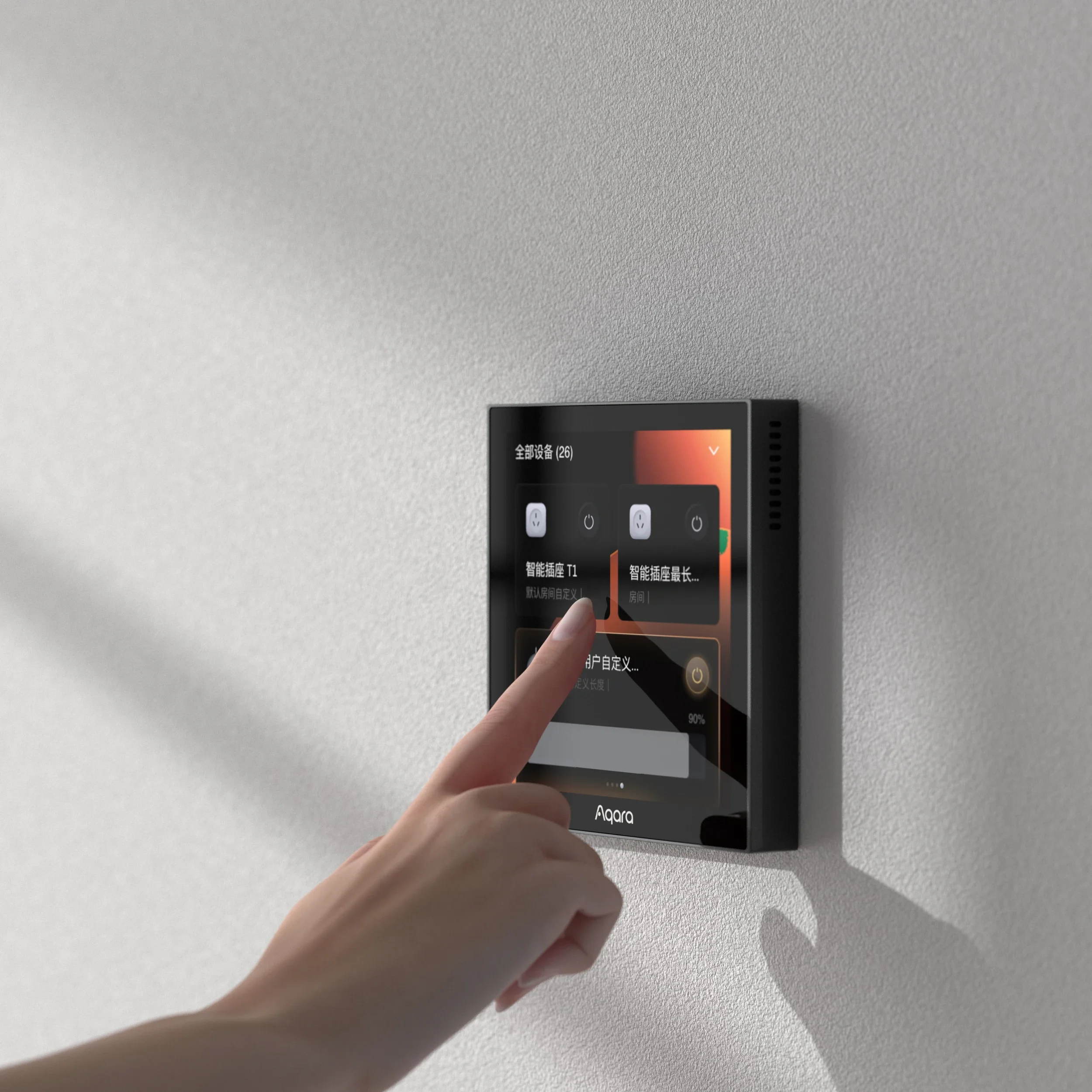 Aqara smart thermostat s3 touchscreen 3,95 panel sprach-/fernbedienung unterstützung erfassung temperatur feuchtigkeit für homek app