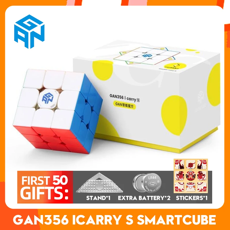 GAN356 iCarry S Updated 3x3x3 Bluetooth Smart Magnetic Cube GAN 356 i Carry s Speed Puzzle Educational Toys stickerless