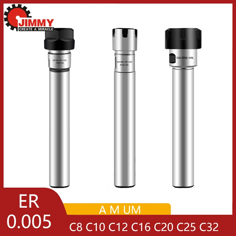 Jimmy-fresadora de Extensão Rod Ferramenta Cnc Post Lathe Tool Alta Precisão er Barra Titular Er8 Er11 Er16 Er20 m um