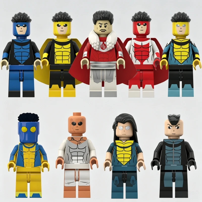 

Mini Plastic Dolls Main Universe Mark Sinister Mark Building Blocks Assembly Toy Handmade Model Desktop Collectible Gift Fans