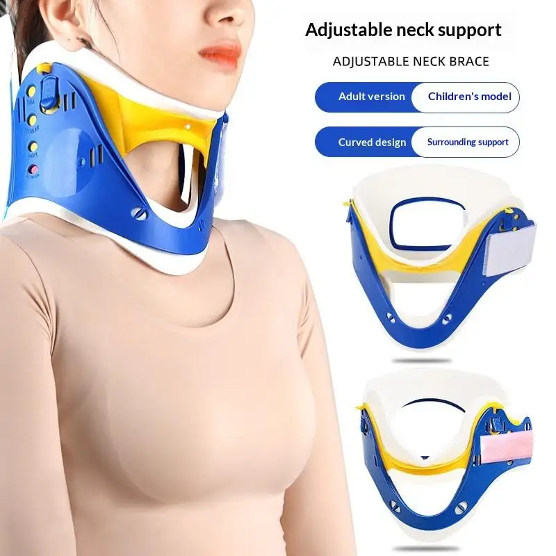 Cervical Neck Support 3 Layer Traction Brace Device for Pain Relief Therapy Office Home Rest and Neck Health Improvement