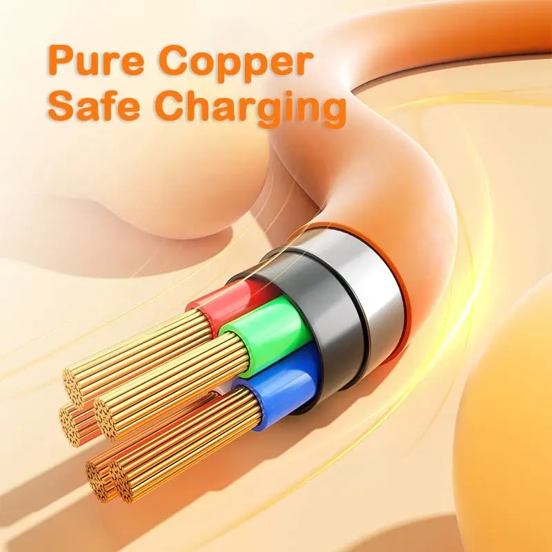 Kabel 4 w 1 120W z podwójnym złączem Type-C PD 180 °   Kabel do szybkiego ładowania z obrotowym złączem do iPhone'a, Huawei, Xiaomi, Samsunga, 2M, kable USB do ładowarki