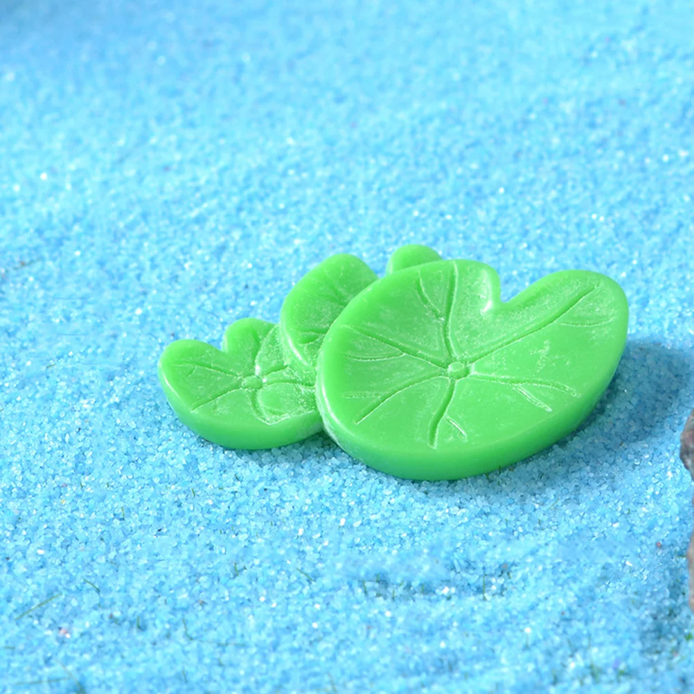 

20Pcs Resin Lotus Mini Ornaments Fish Tank Aquarium Pond Micro Landscape Decoration Terrarium Accessories
