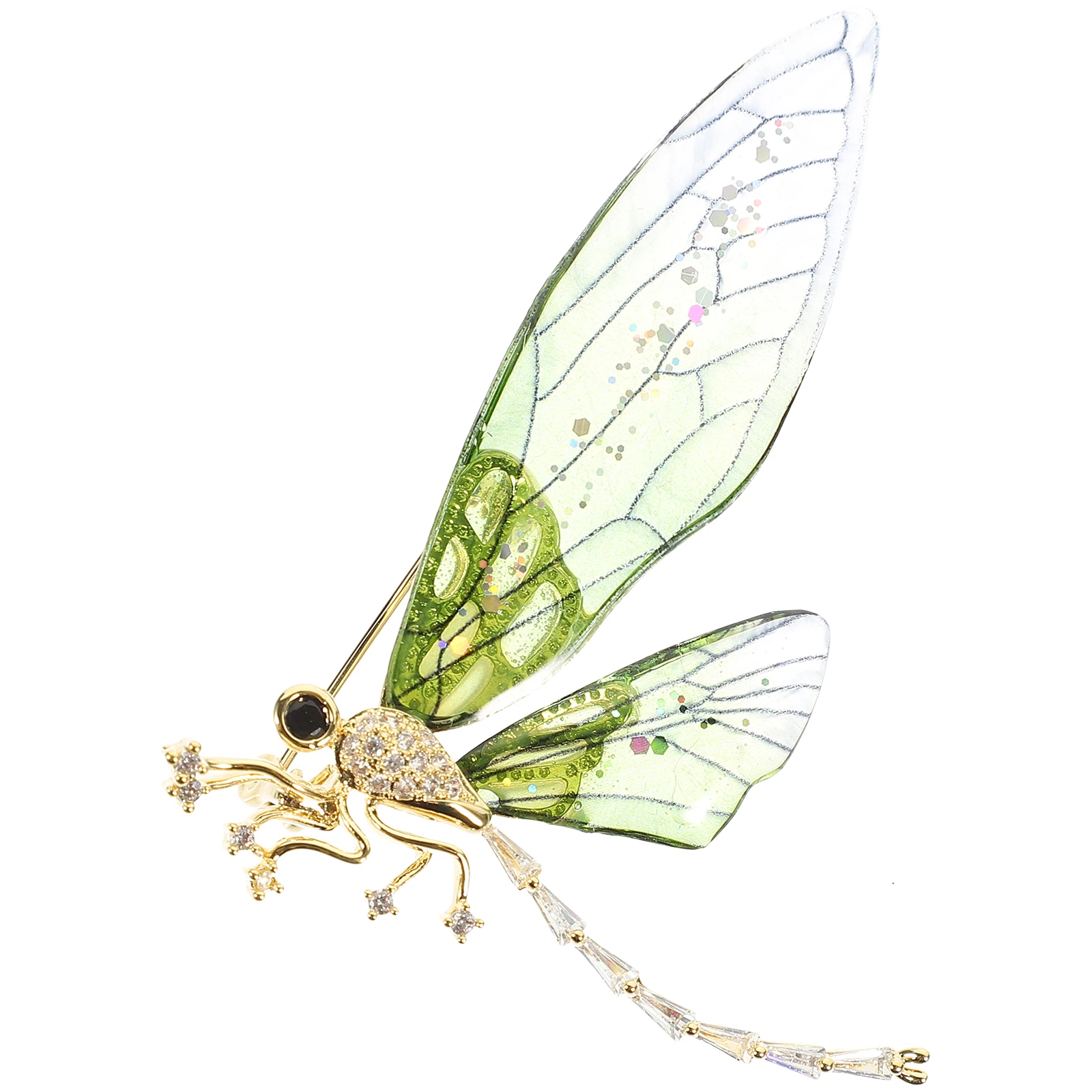 

Stylish Dragonfly Brooch Insect Lapel Pin Decorative Brooch Scarf Hat Collar Pin Party Wedding Daily Wear Accessory