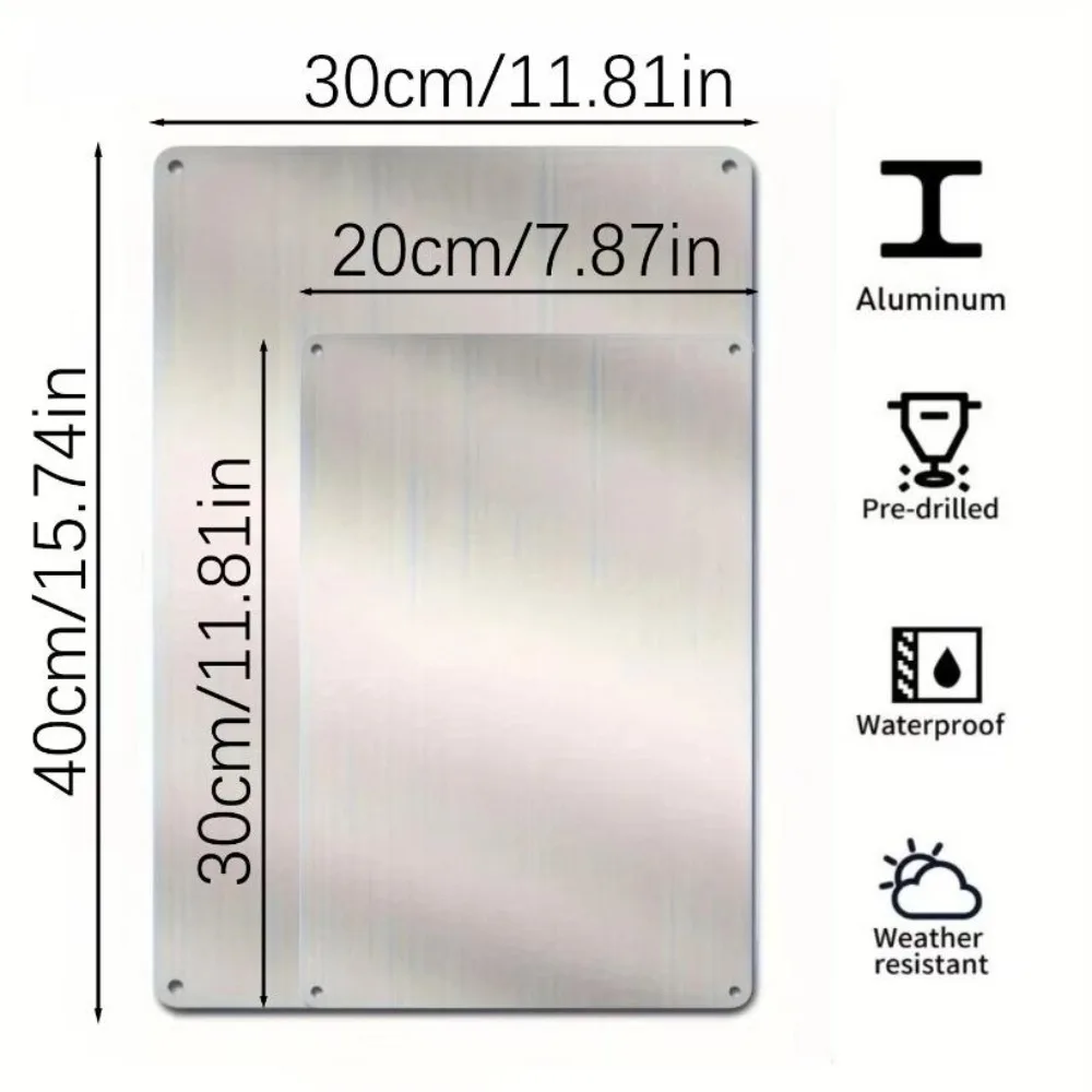 1pc retro metalen kerstman muurschildering - duurzaam roestbestendig aluminium, gemakkelijk op te hangen, binnen/buiten woondecoratie voor slaapkamer/live