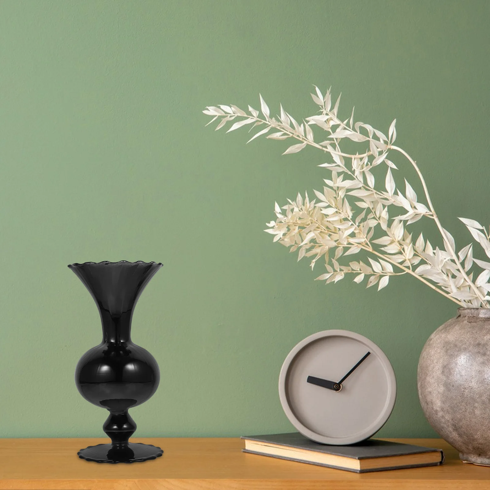 

Glass Vase Decor Exquisite Craft Art for Kitchen Dining Room Living Room Christmas Wedding Gift Versatile Home Decoration