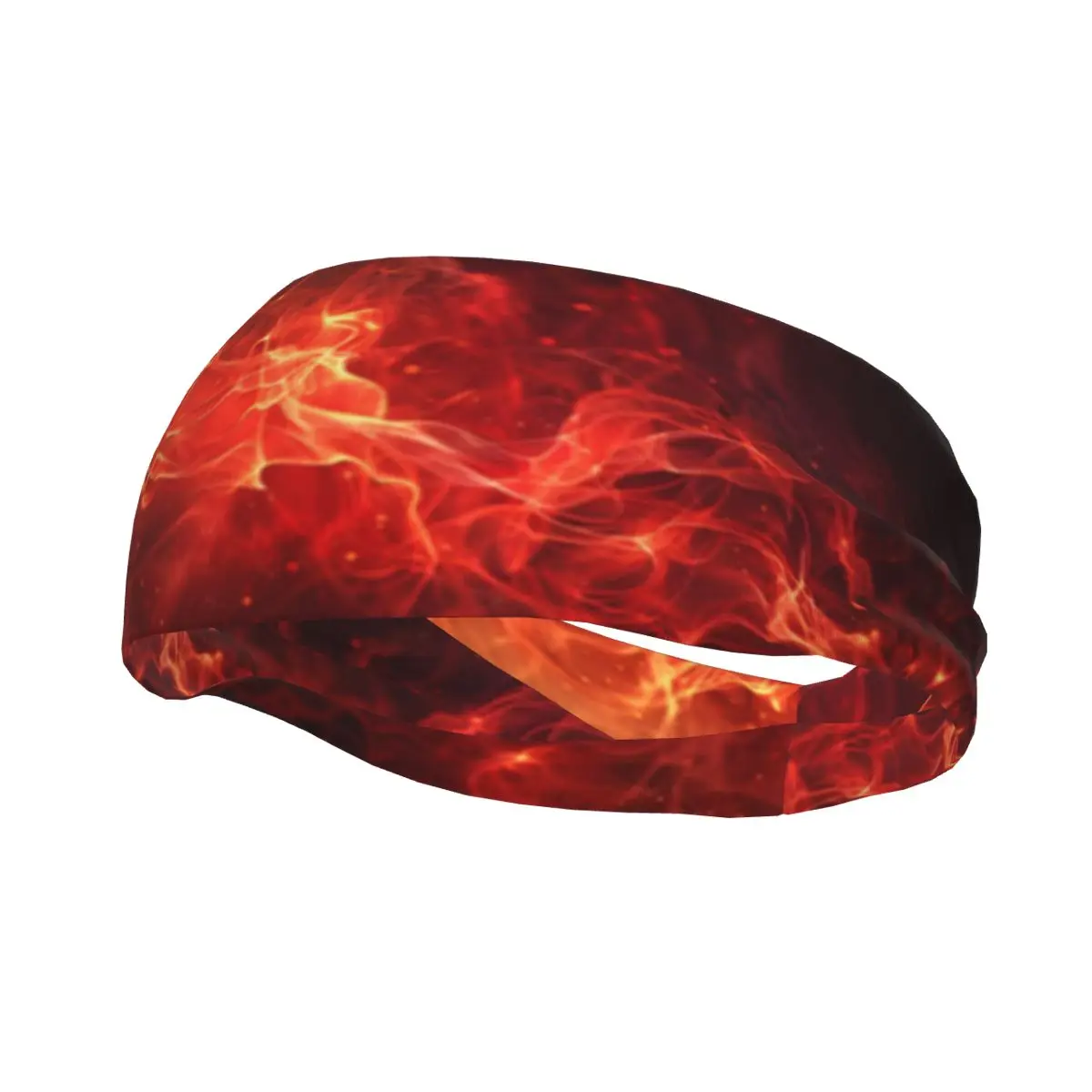 

Sports Sweatband Breathable Headband Sweat Hair Head Band Abstract Fire Flames Yoga Headband