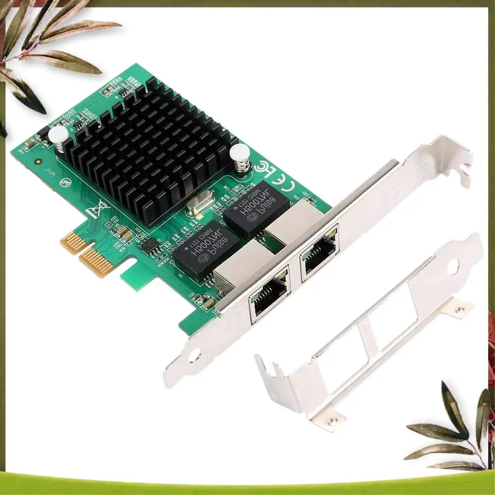 

Новая карта сетевого контроллера Gigabit Ethernet Pci-E 10/100/1000 Мбит/с, Rj45 X2, двухпортовая сетевая карта сервера Pcie Lan A