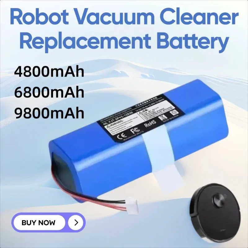 

14.8V For ECOVACS Deebot Ozmo 950 T8 T8+ T5Max Power Hero T10 T9 X1 DX65 DX96 DX93 Robot Vacuum Cleaner Replacement Battery