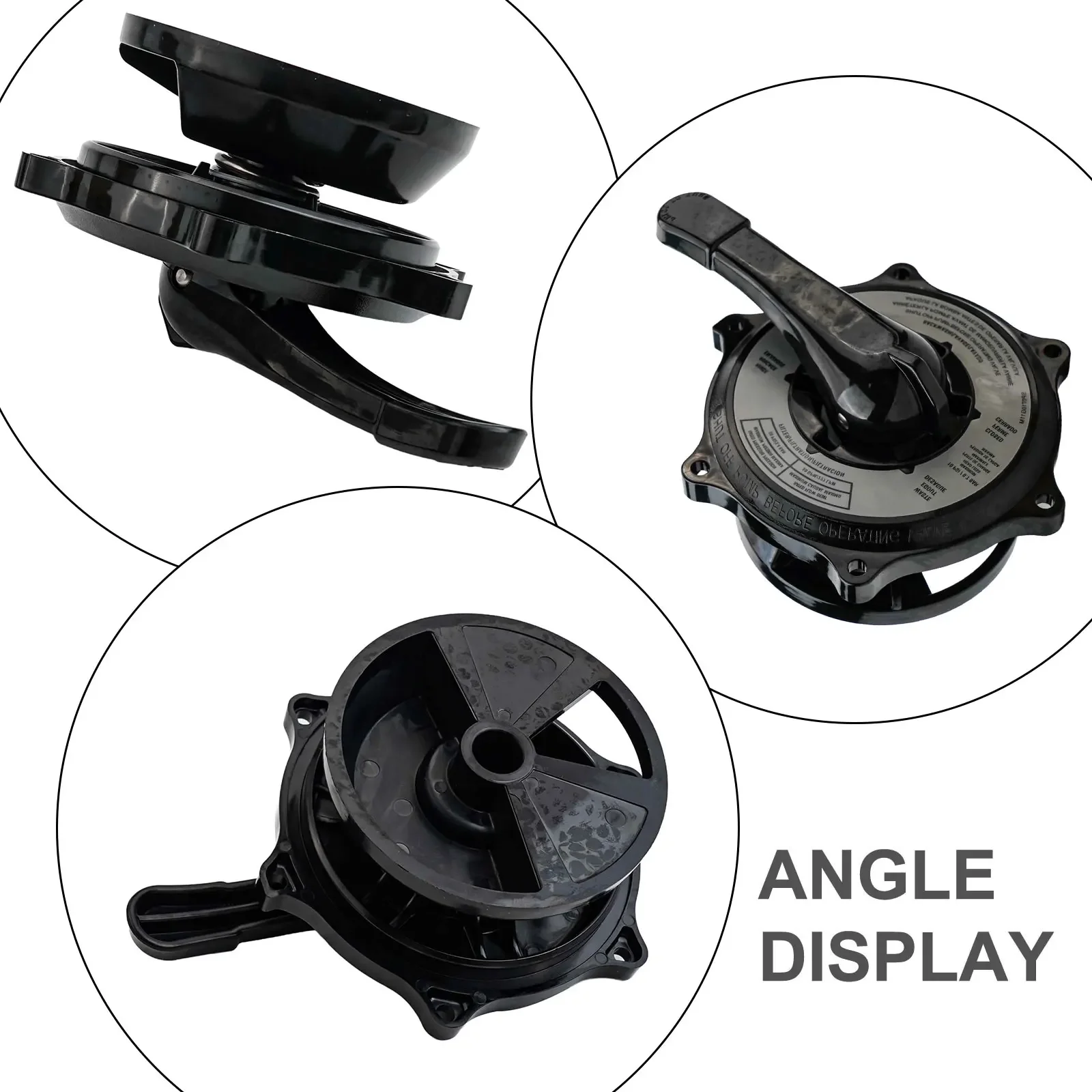 Key Cover with Handle Assembly for Hayward SPX0710 Series Multiport Valve Replacement Part for Pool Maintenance