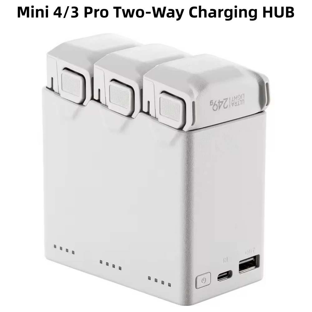 

100% New DJ Two-Way Charging Hub for Mini 4/3 Pro Camera Drone Batteries Accessories