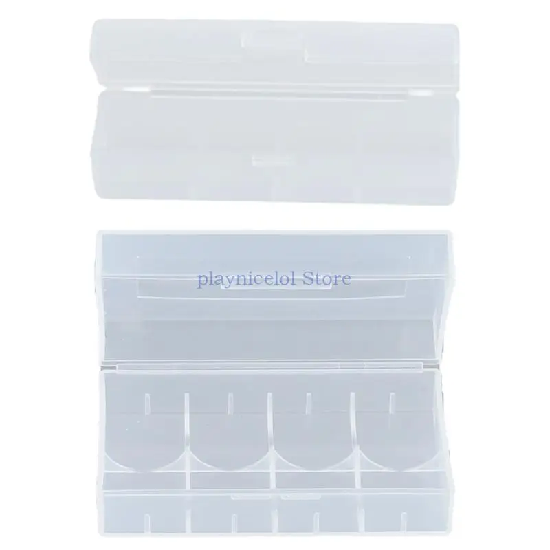 Clear Battery Storage Case for 1pc/2pc 21700 Batteries Container Protect Your Batteries, Prevent Short Circuit and Dust