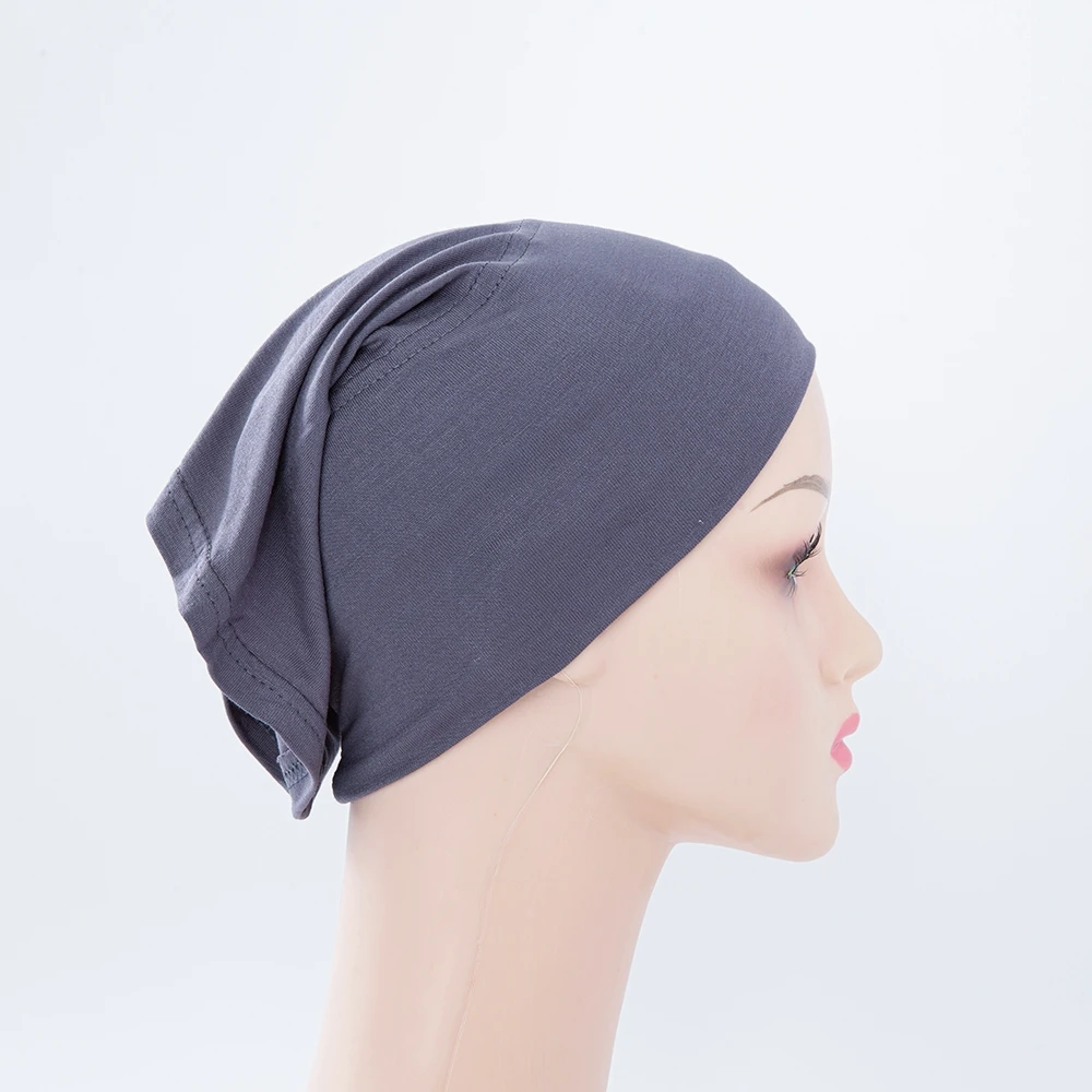 56 farben Mode Frauen Innere Hijab Rohr Muslimischen Kappe Motorhaube Plain Islamischen Underscarf Bambus Jersey Undercaps