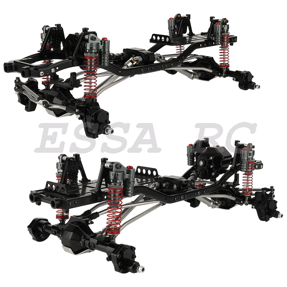 Telaio telaio interamente in metallo per il 1/10 SCX10 II RC modello di auto simulazione arrampicata aggiornamento Kit Refit per auto parti di