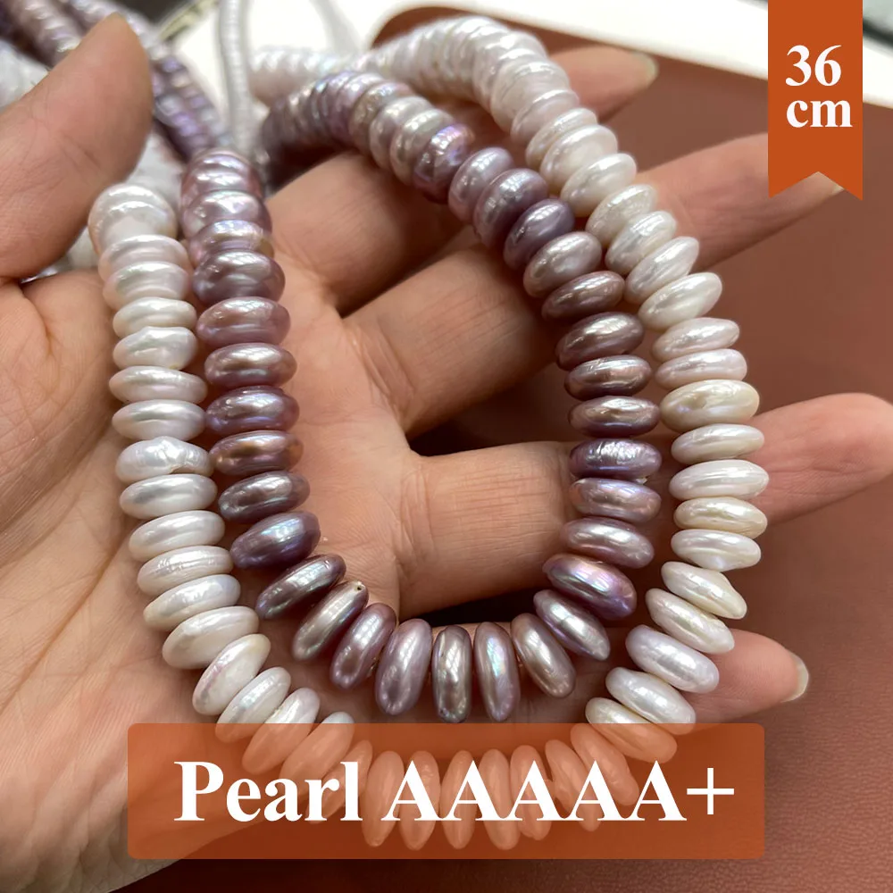 13-14mm Natural Freshwater Pearls Bead Button Shape Baroque Pearl Loose Spacer Beaded for Making DIY Jewelry Necklace Bracelet