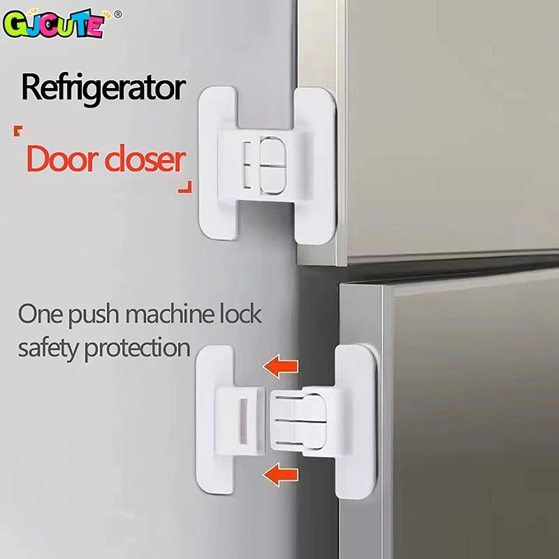 Cerradura de seguridad para refrigerador de casa, 1 piezas, cerradura de puerta de congelador, cerraduras de seguridad multifunción, Protector de