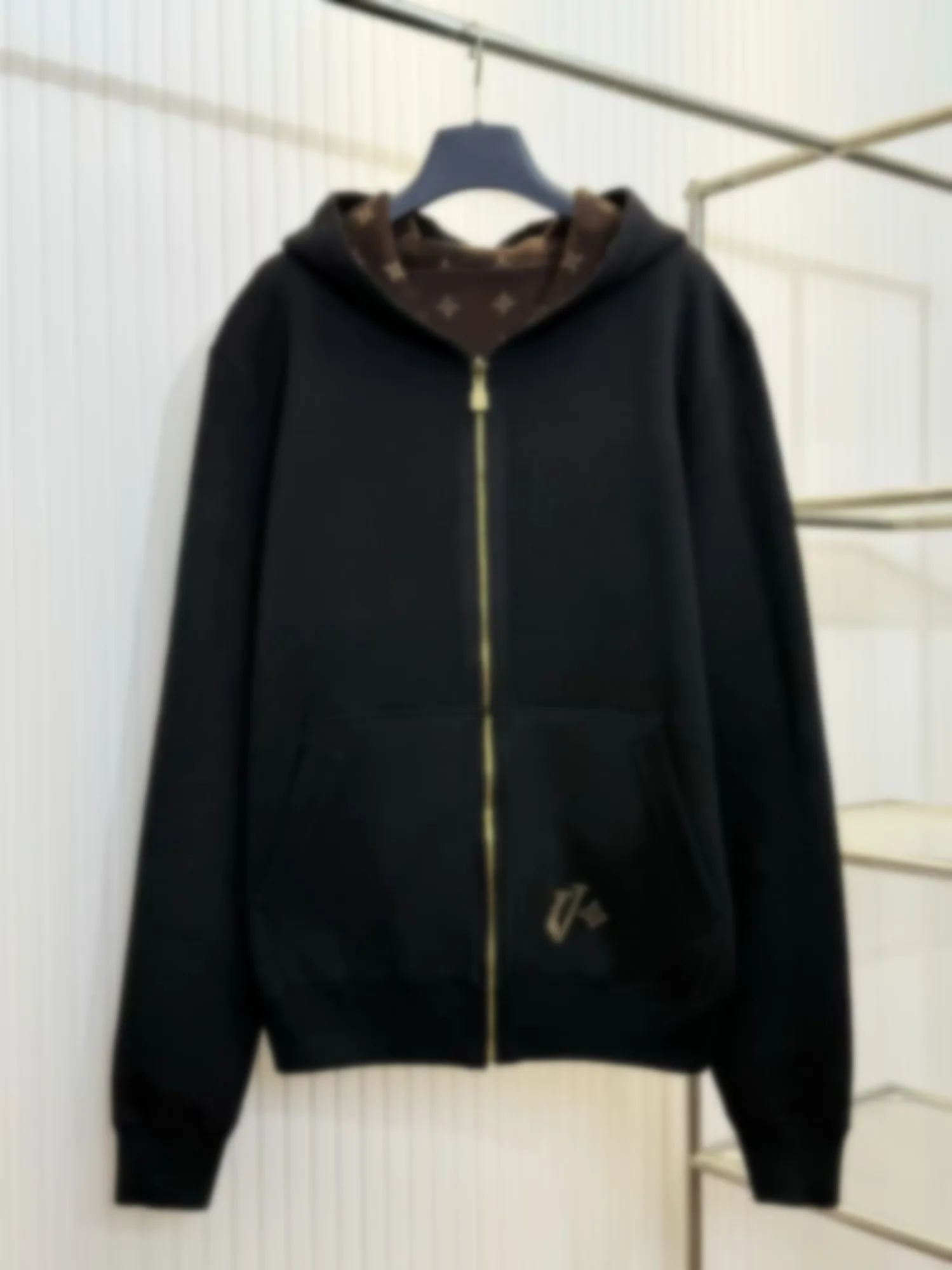 Double-Sided Wear Knitted Jaet Loose Fit ex Autumn Winter New Sle Color Blo Hooded Coat Men Women Casual Wear