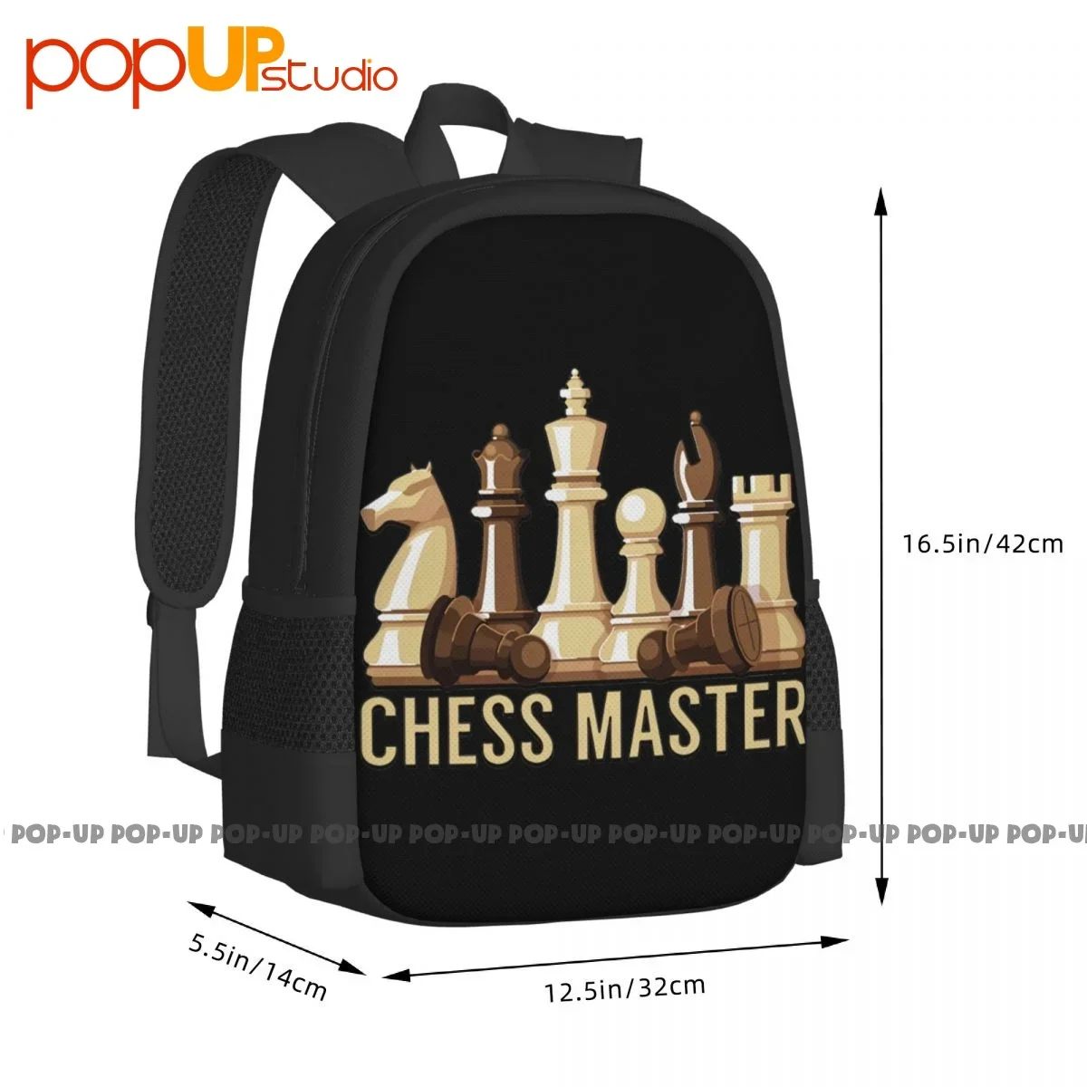 Chess Master Funny Board Game Backpack Large Capacity Gym Beach Bag Sports Bag Large Capacity