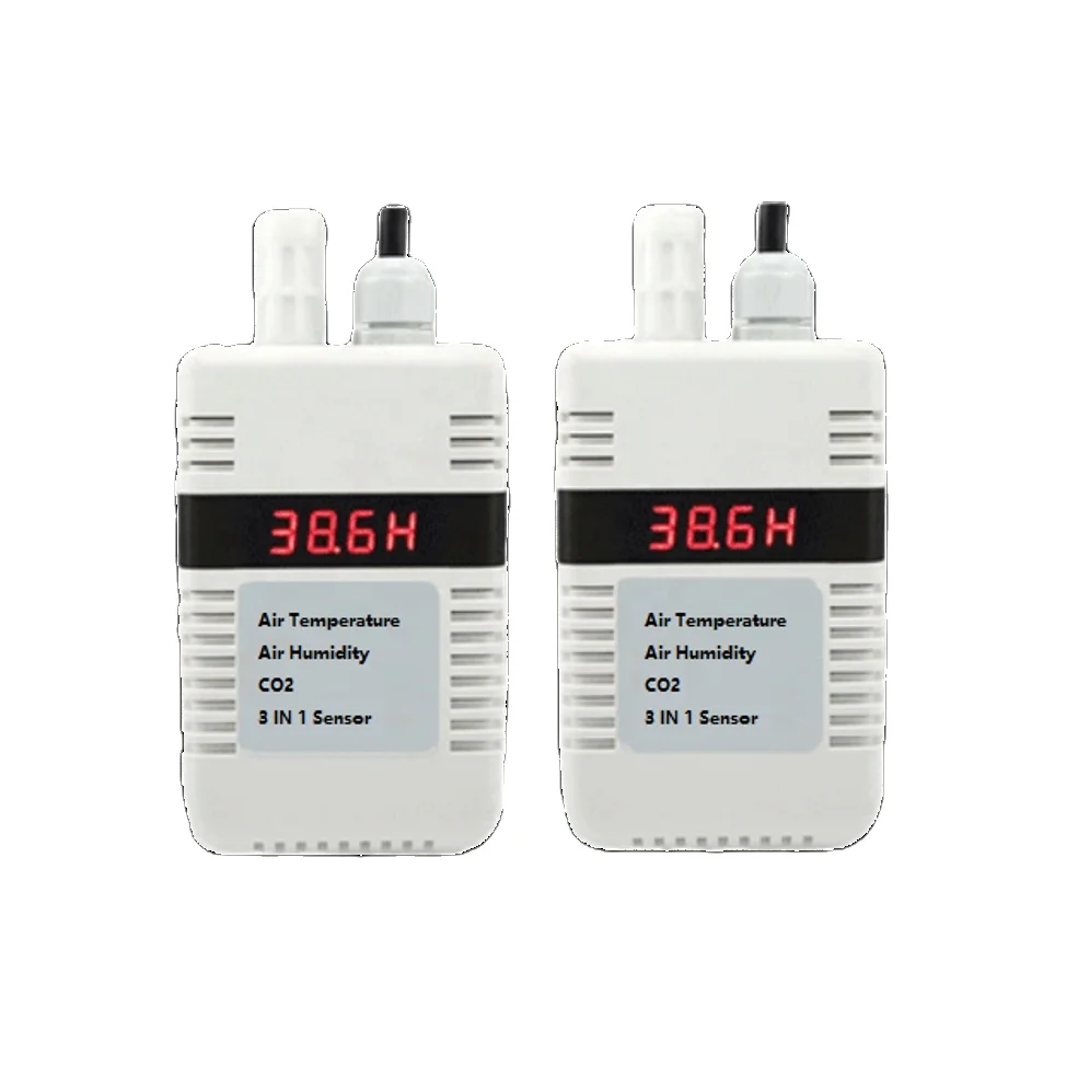 

High precision Wifi Gprs Lora Lorawan RS485 output Air temperature humidity and CO2 3 in 1 air gas sensor