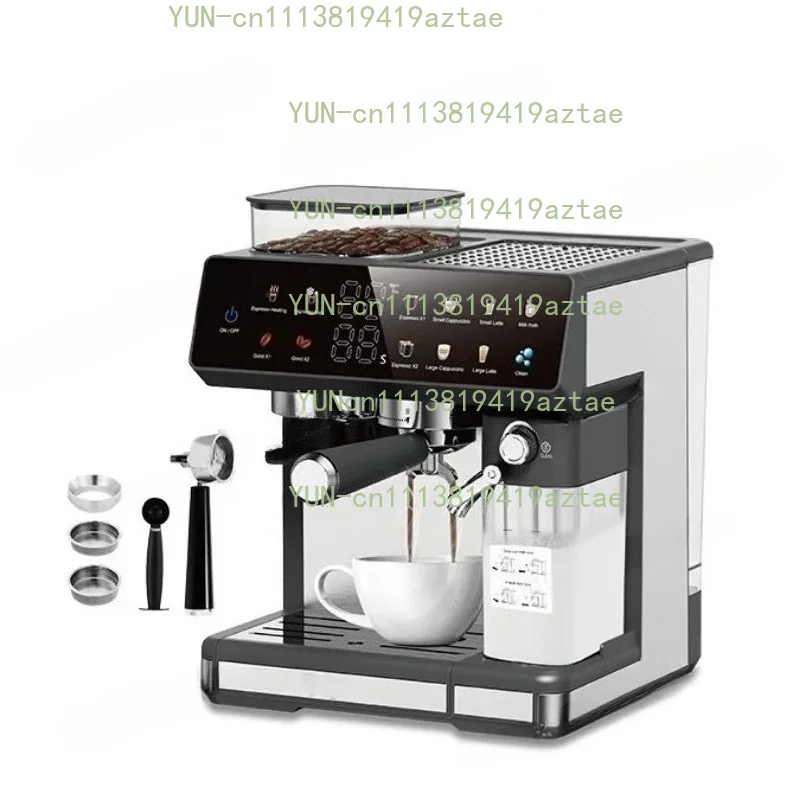220V Semi-automatic Italian Coffee Machine With Grinding Function Espresso Coffee Maker Home Use Commercial Coffee Machine