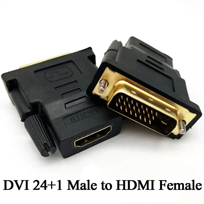 DVI-I Dual-Link 24+1 Male to HDMI Female Adapter