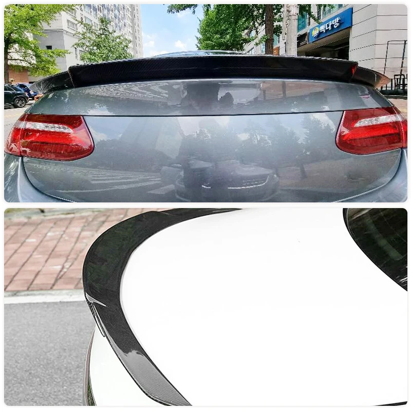 Car Rear Trunk Spoiler Wing For Mercedes-Benz E Class C238 Coupe 2017-2019 Carbon Fiber/FRP Rear Boot Lid Wing Lip Spoiler
