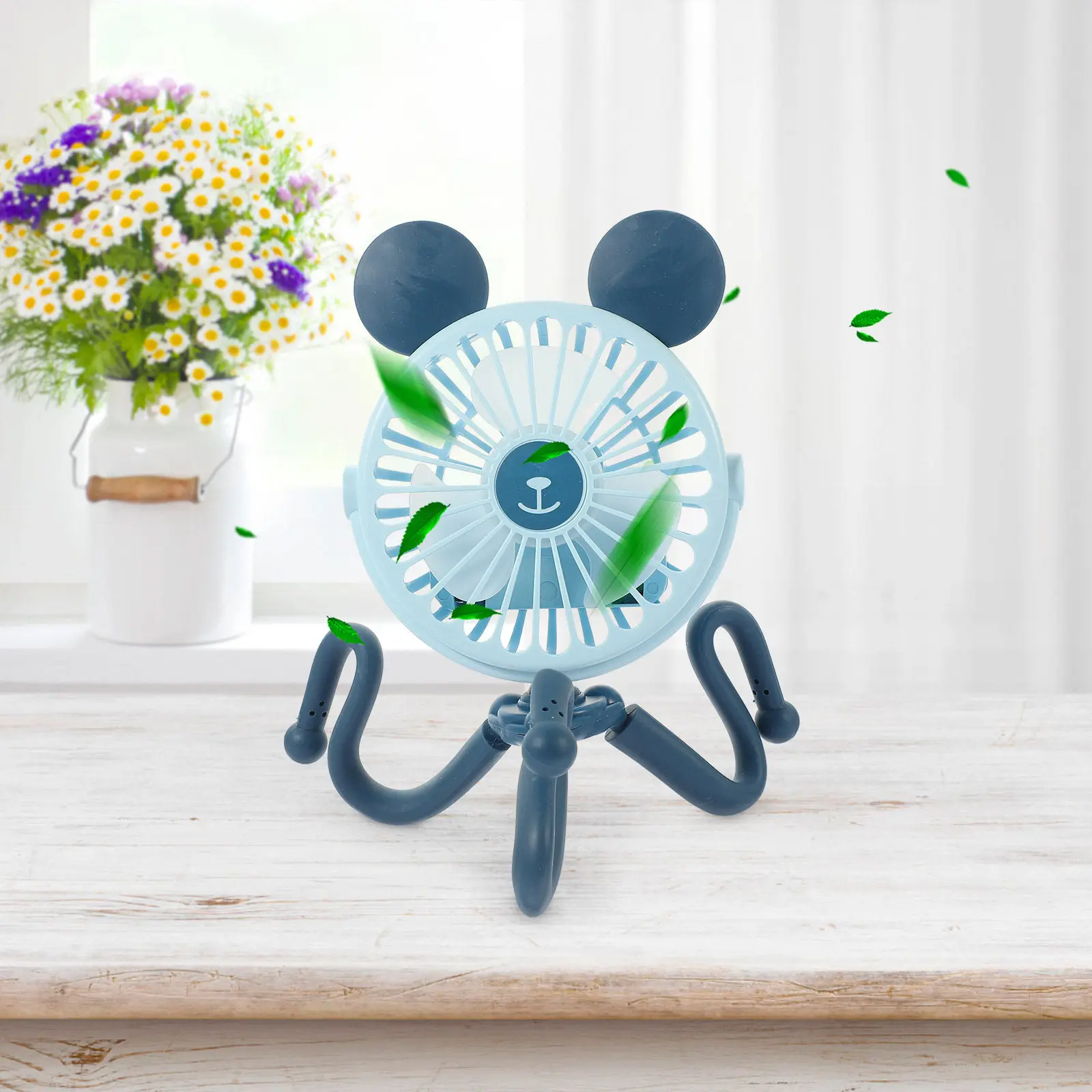 

Mini Fan Rechargeable Portable Small Fan for Travel Office Desk Outdoor Use Strong Wind Lightweight Design USB Powered
