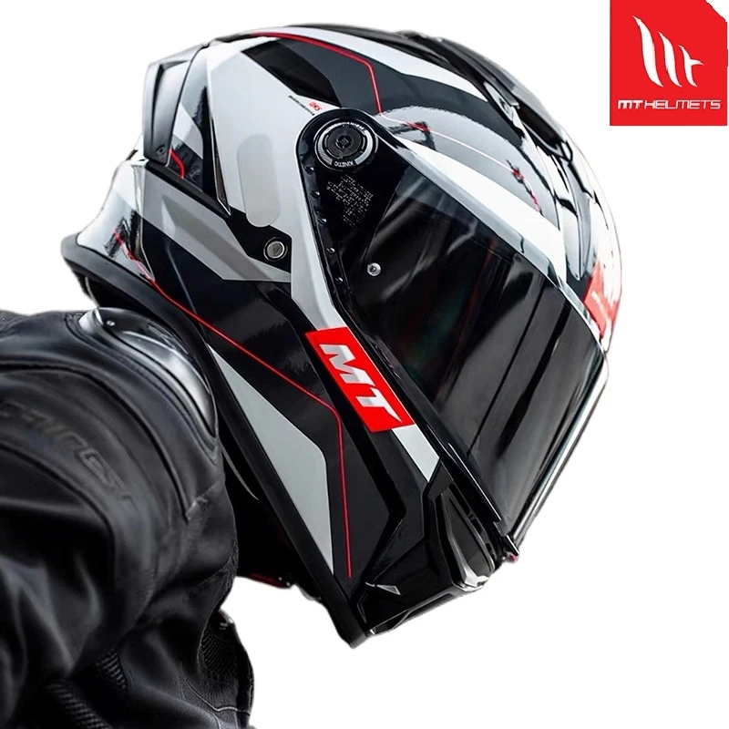 Original MT Stinger 2 Motorcycle Helmet ECE DOT Certification Full Face Casco Dual Lens Off-road Racing Helmet Casco Para Moto