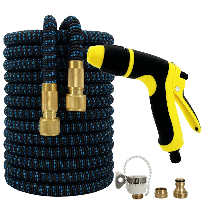 25FT-125FT Retractable Gardening Watering Hose High-Pressure Car Washing Tool Magic Water Pipe Irrigation And Cleaning Tool