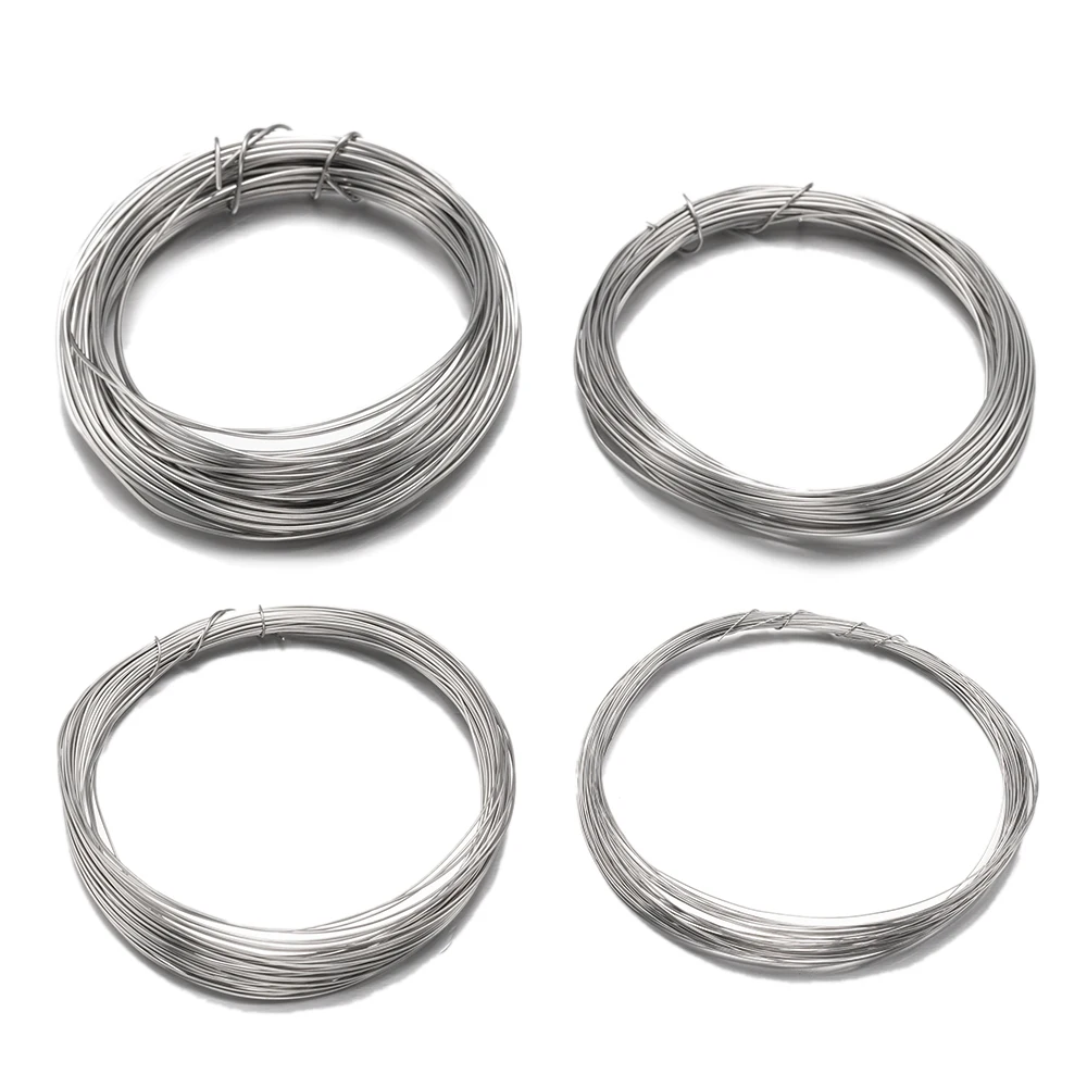 10Meter 0.3/0.4/0.5/0.6/0.8/1mm Stainless Steel Jewelry Wire Components For DIY Jewelry Making Necklace Finding Accessoire