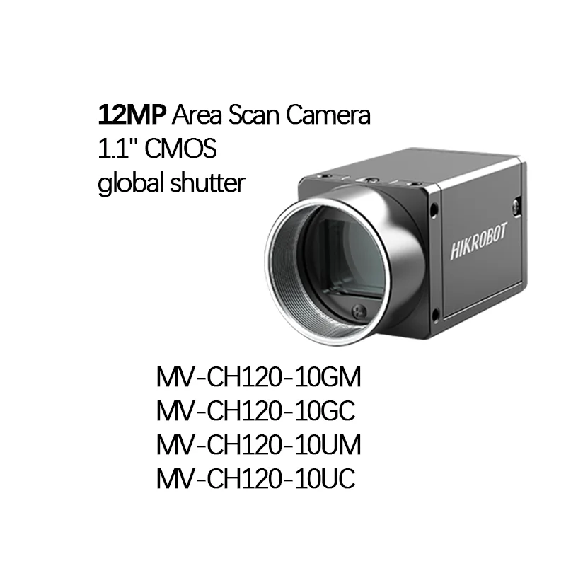 

Hikrobot MV-CH120-10GM/GC,MV-CH120-10UM/UC,MV-CH120-10UM/UC 12MP Industrial Camera, Area Scan Camera