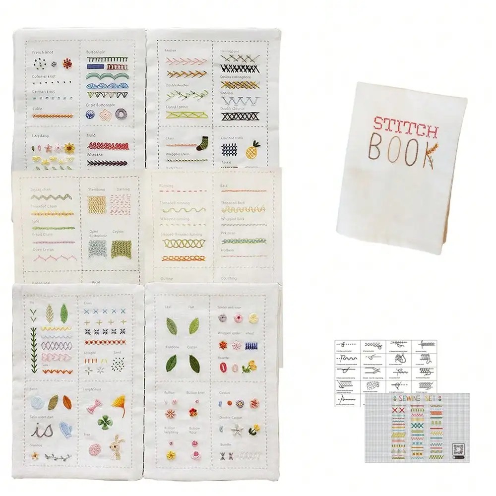 DIY Kreatives Nähset, Stickbuch für Anfänger – Lernen und üben Sie Handnähtechniken – Detail 14