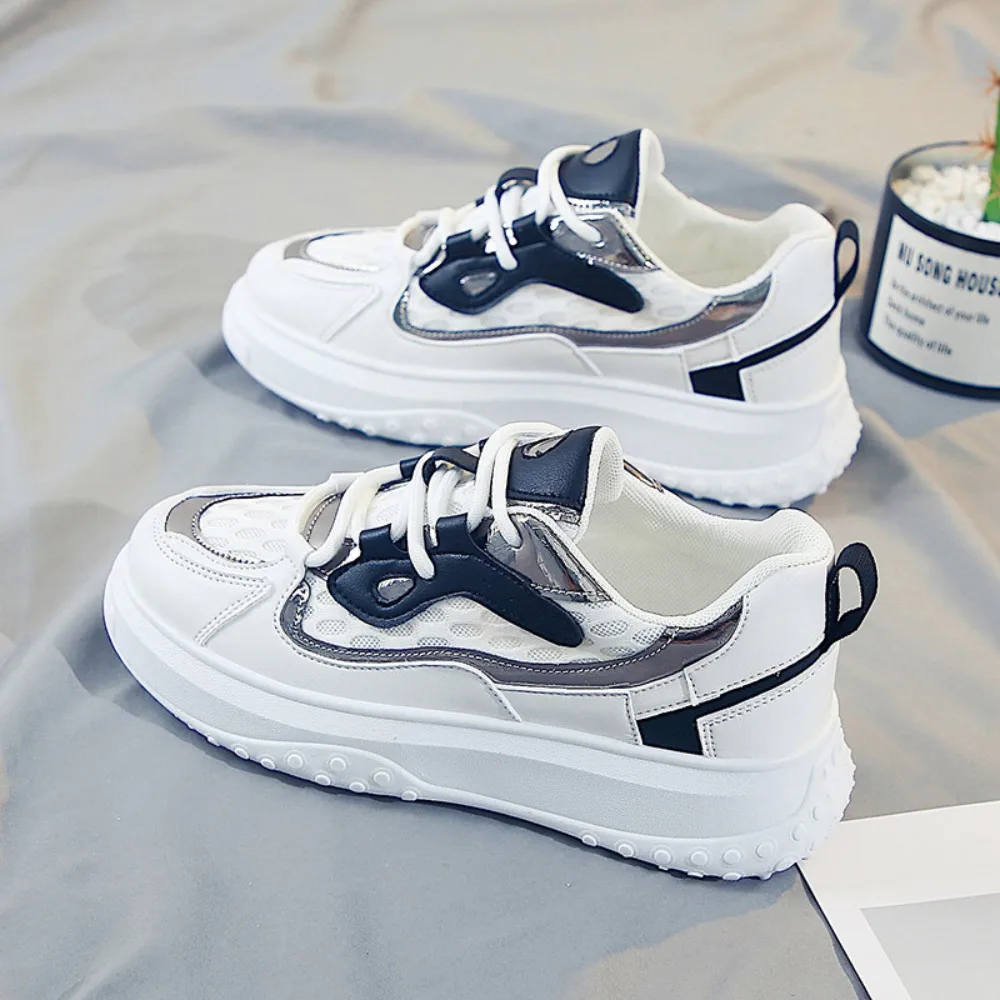

Women Shoes Sports Shoes Fashionable and Breathable Sports White Shoes Lightweight and Comfortable Thick Soled Board Versatile
