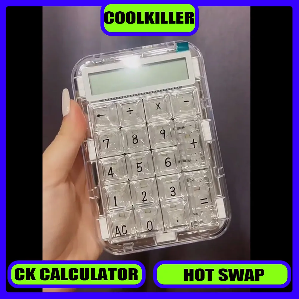 

CoolKiller Ck75 Индивидуальная цифровая клавиатура-калькулятор Проводная многофункциональная модная двухрежимная клавиатура с поддержкой горячей замены