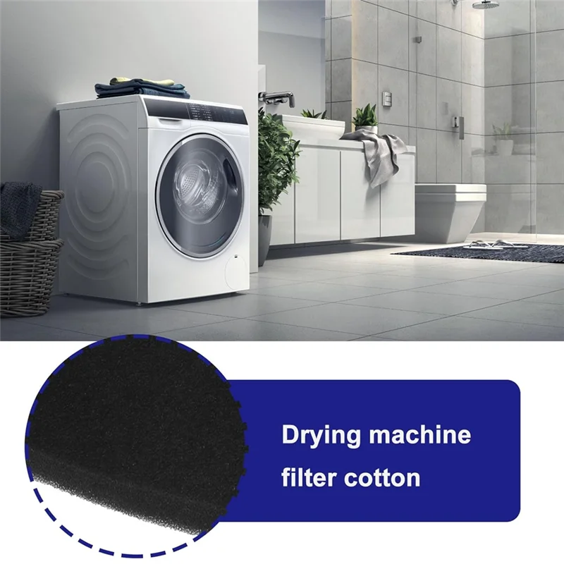 BISM 6PCS Dryer Sponge Filter Mat For 12022801 For Constructa CWK3R200/02 For Siemens WQ33G2C90/01 Dryer Replacement Parts
