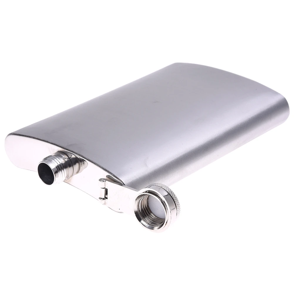 FLYY-2X Whiskey Taschenflasche 10Oz Hip Flask für Spirituosen mit Edelstahl-Schraubverschluss – Detail 4